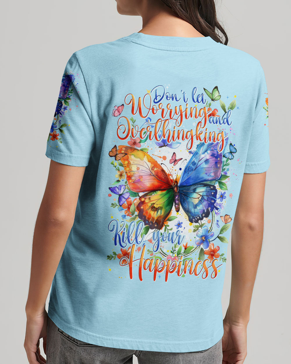 YOUR HAPPINESS BUTTERFLIES ALL OVER PRINT - TYTD0304242