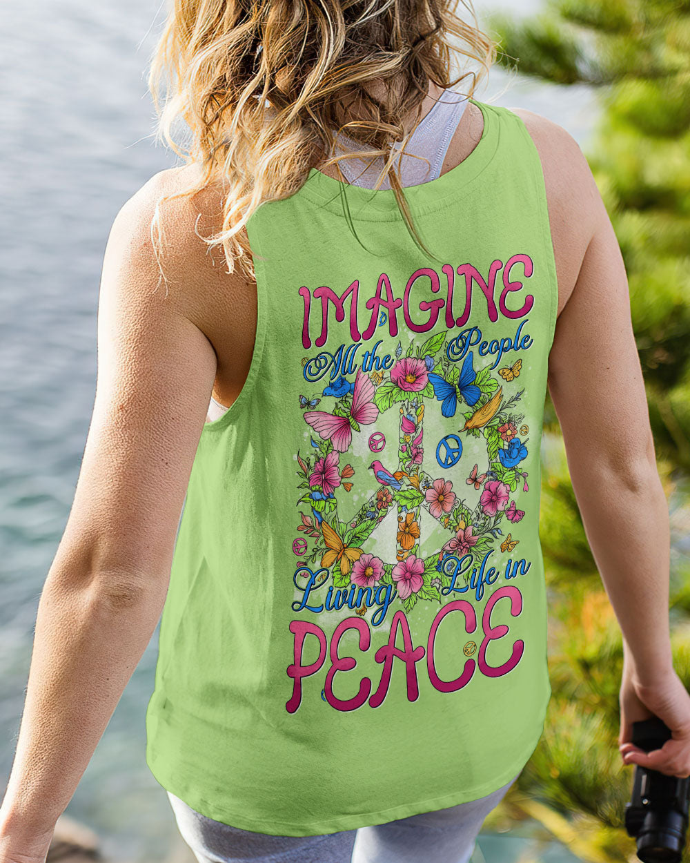 IMAGINE ALL THE PEOPLE LIVING LIFE IN PEACE ALL OVER PRINT - TYTD0307253