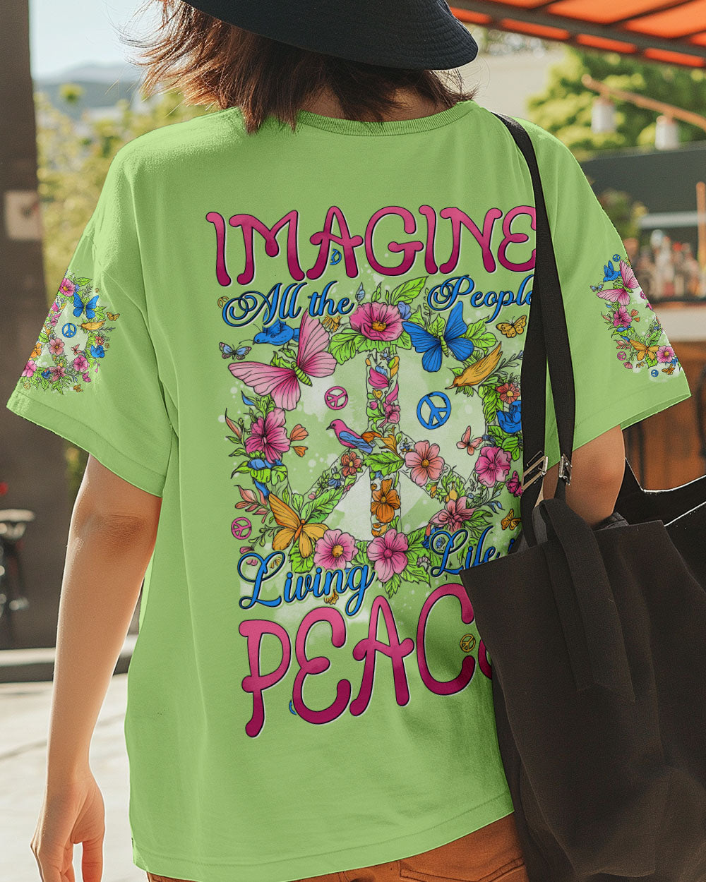 IMAGINE ALL THE PEOPLE LIVING LIFE IN PEACE ALL OVER PRINT - TYTD0307253
