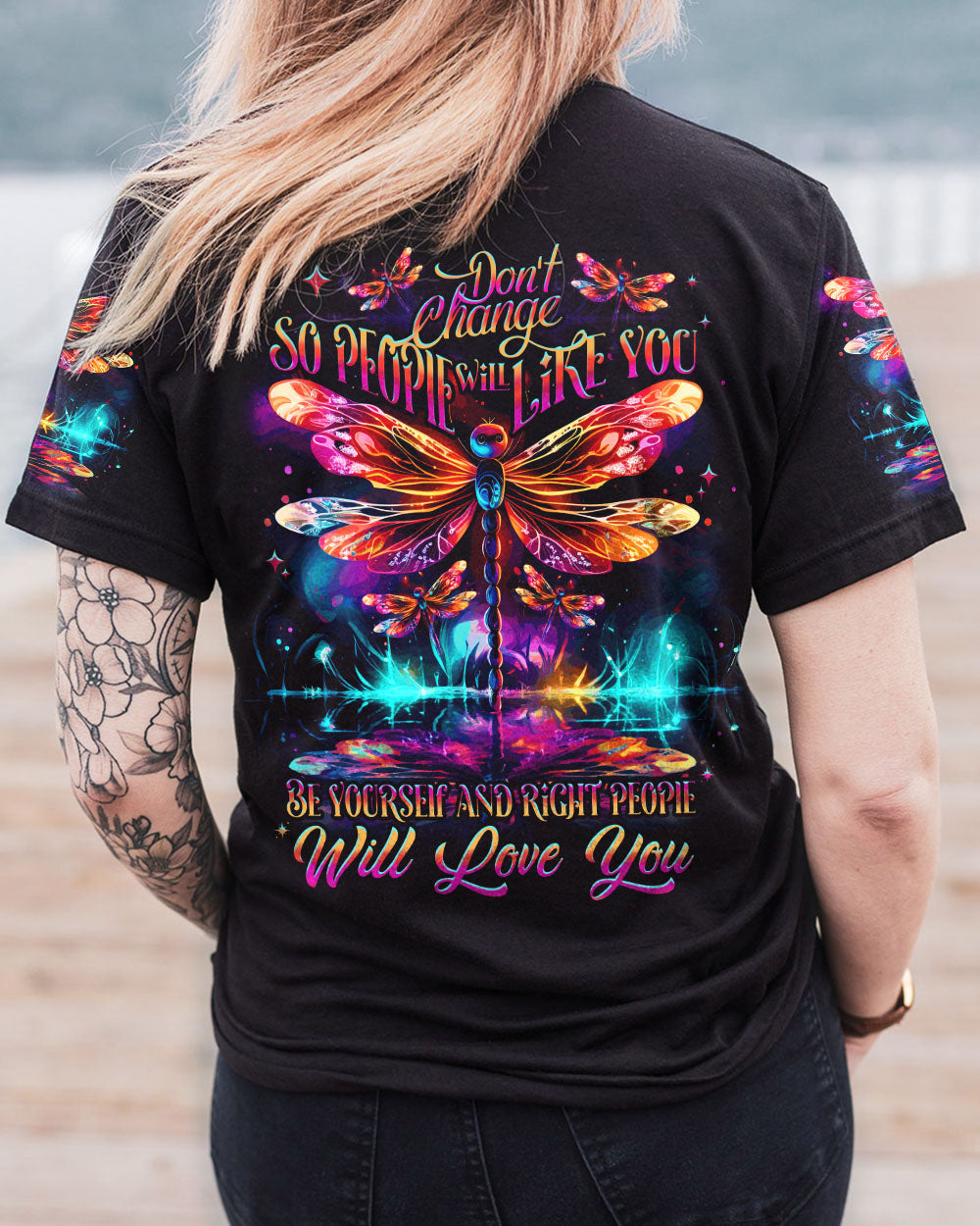 BE YOURSELF DRAGONFLY ALL OVER PRINT - TYTD0308231