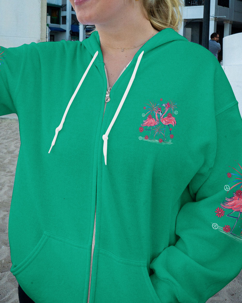 HAVING A FRIEND WITH A GOOD HEART FLAMINGO ALL OVER PRINT - TYTD0406243