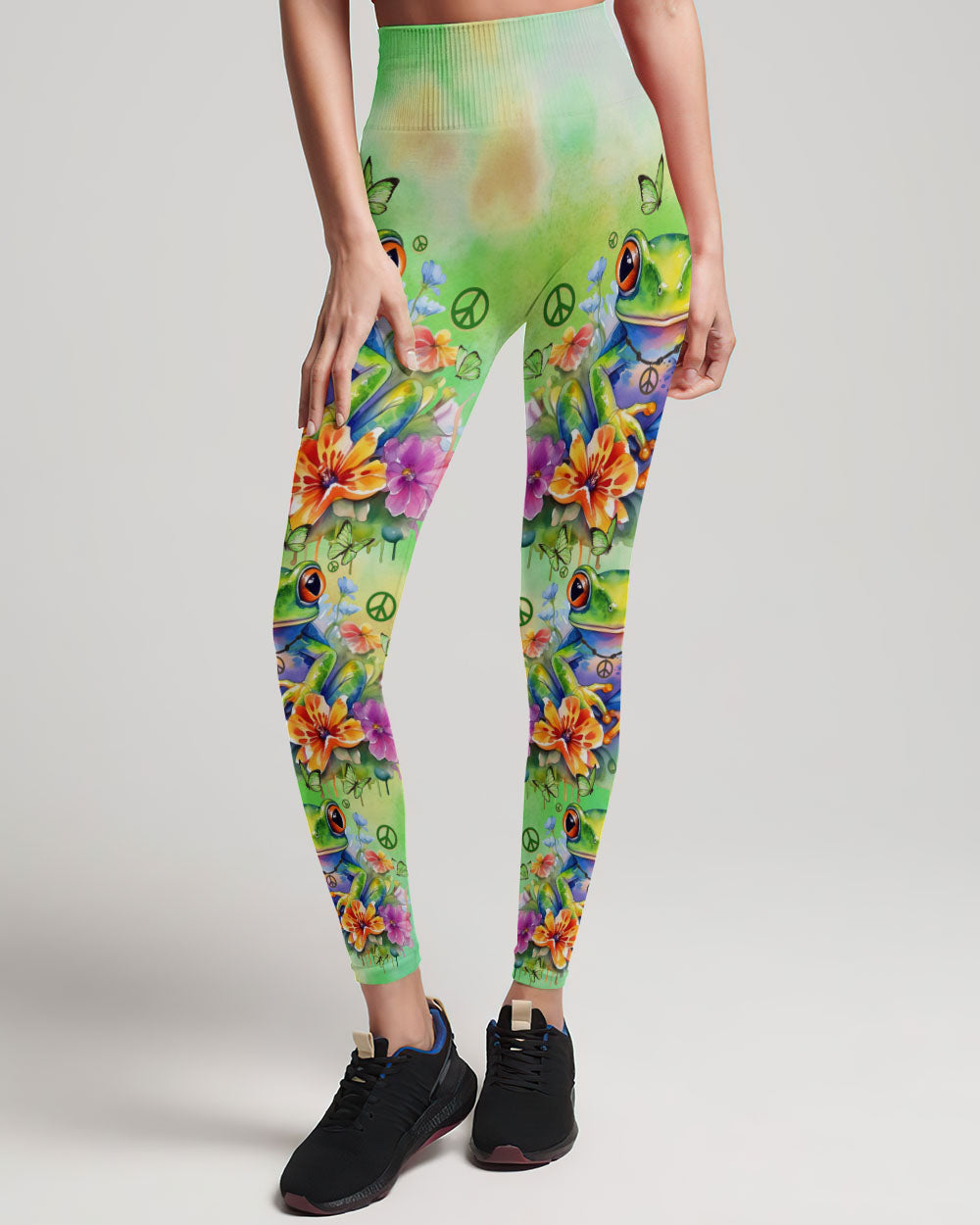BE YOU THE WORLD WILL ADJUST FROG ALL OVER PRINT - TYTD0412234