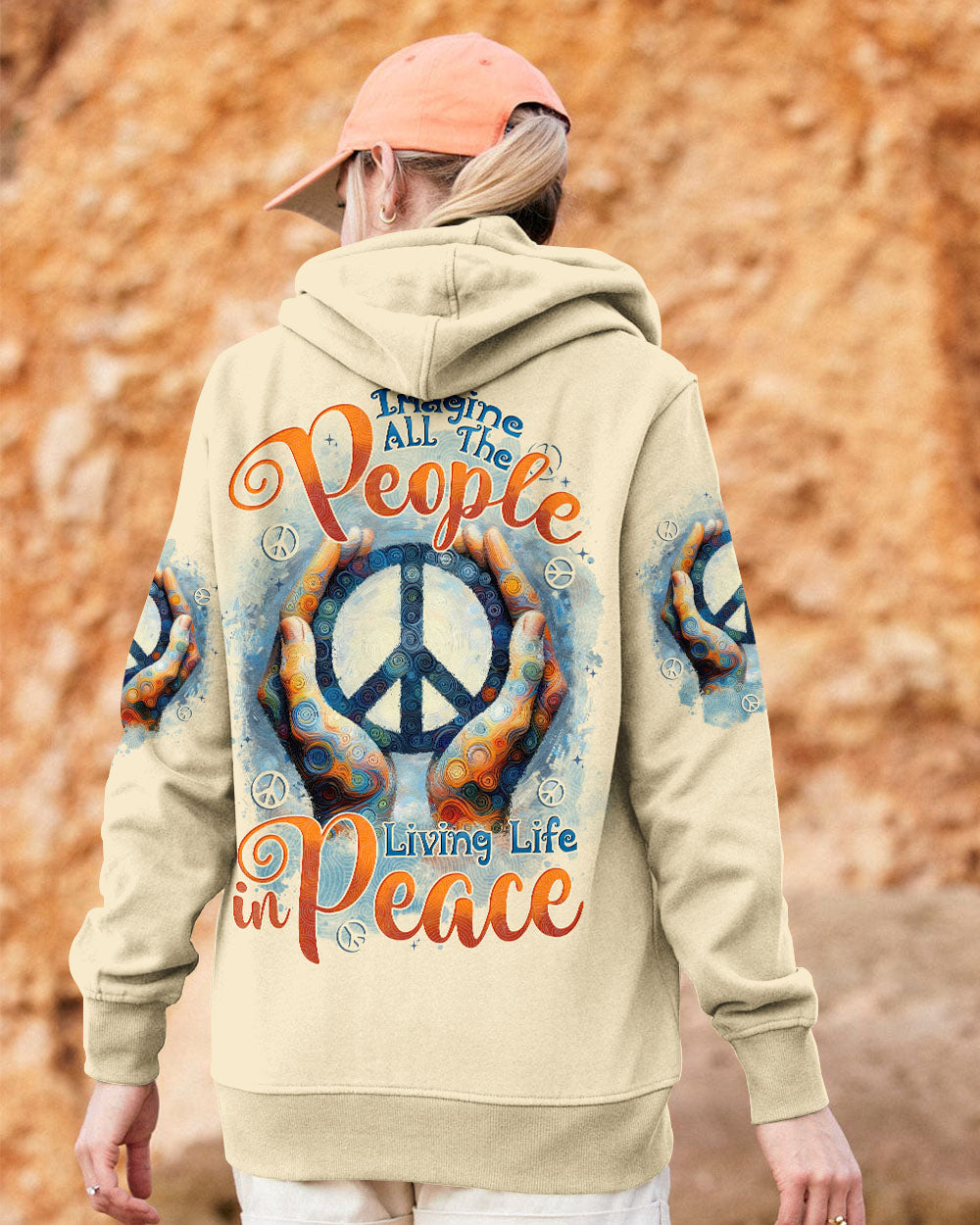 IMAGINE ALL THE PEOPLE LIVING LIFE IN PEACE ALL OVER PRINT - TYTD0506252
