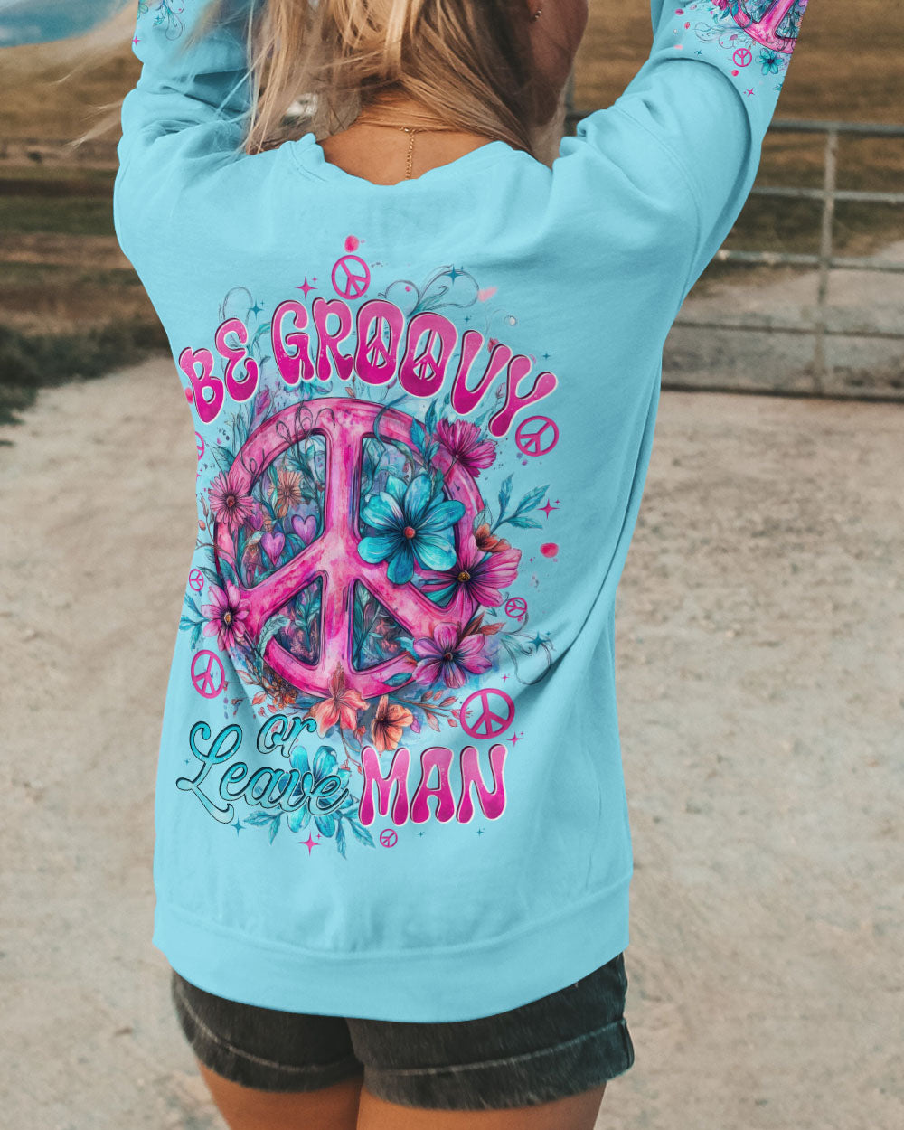 BE GROOVY OR LEAVE ALL OVER PRINT - TYTD0512241