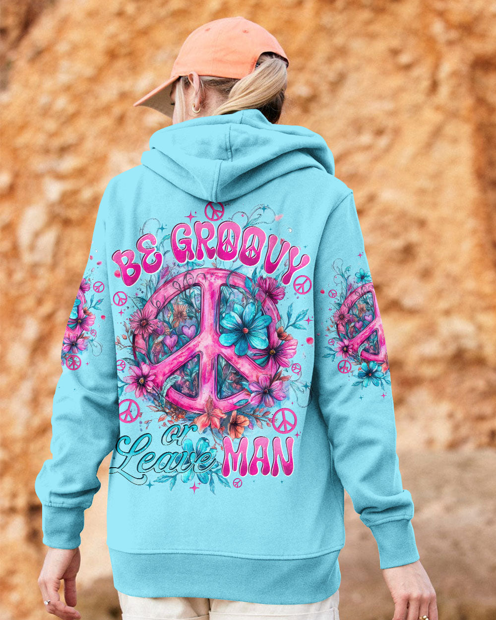 BE GROOVY OR LEAVE ALL OVER PRINT - TYTD0512241