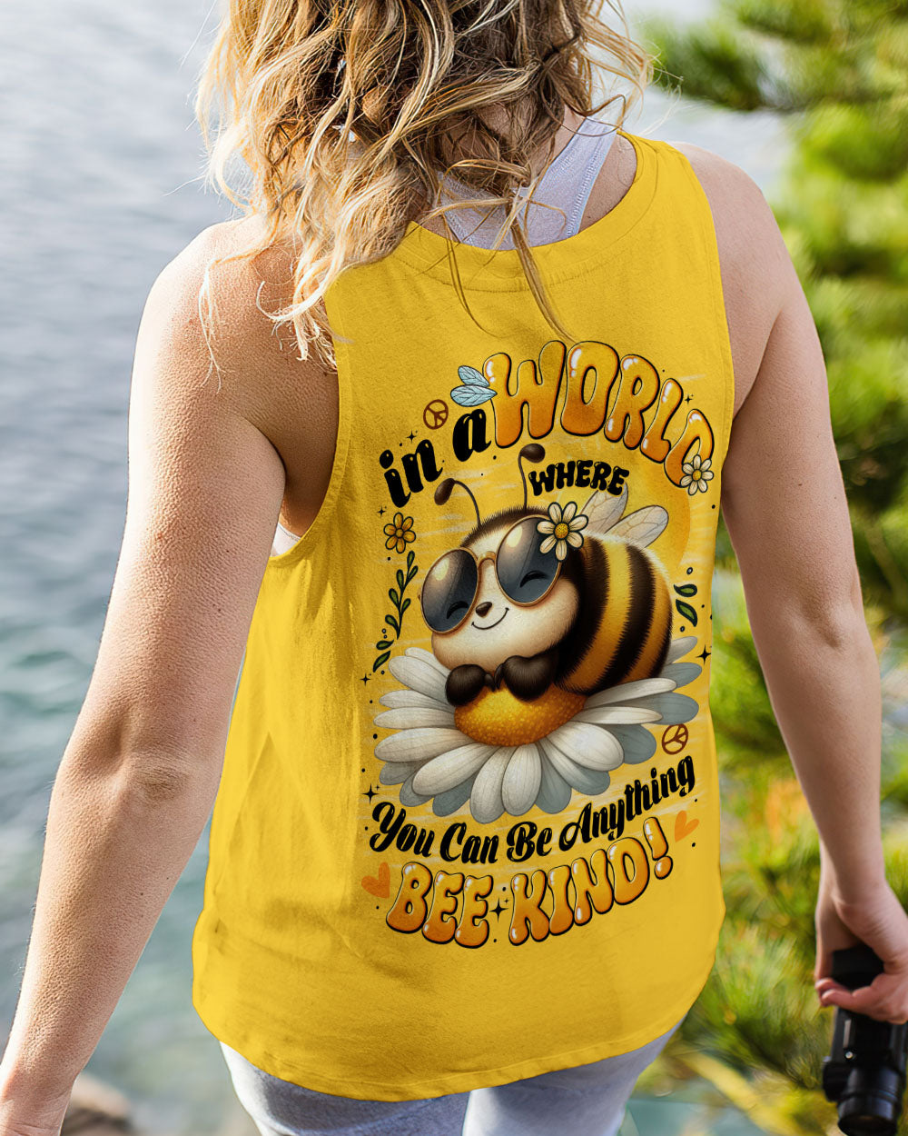 IN A WORLD WHERE YOU CAN BE ANYTHING BEE KIND ALL OVER PRINT - TYTD0606251