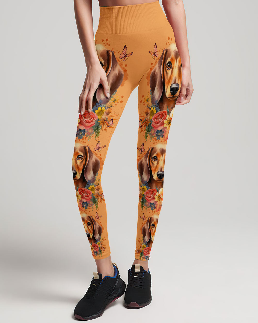 BE YOU THE WORLD WILL ADJUST DASCHUND ALL OVER PRINT - TYTD0612232