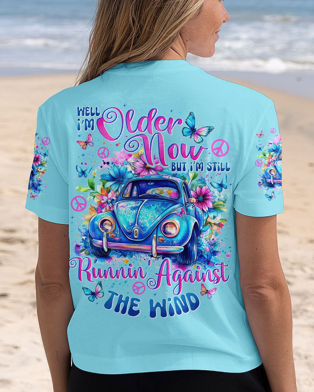 RUNNING AGAINST THE WIND SUNFLOWER LEOPARD ALL OVER PRINT - TYTD0702251