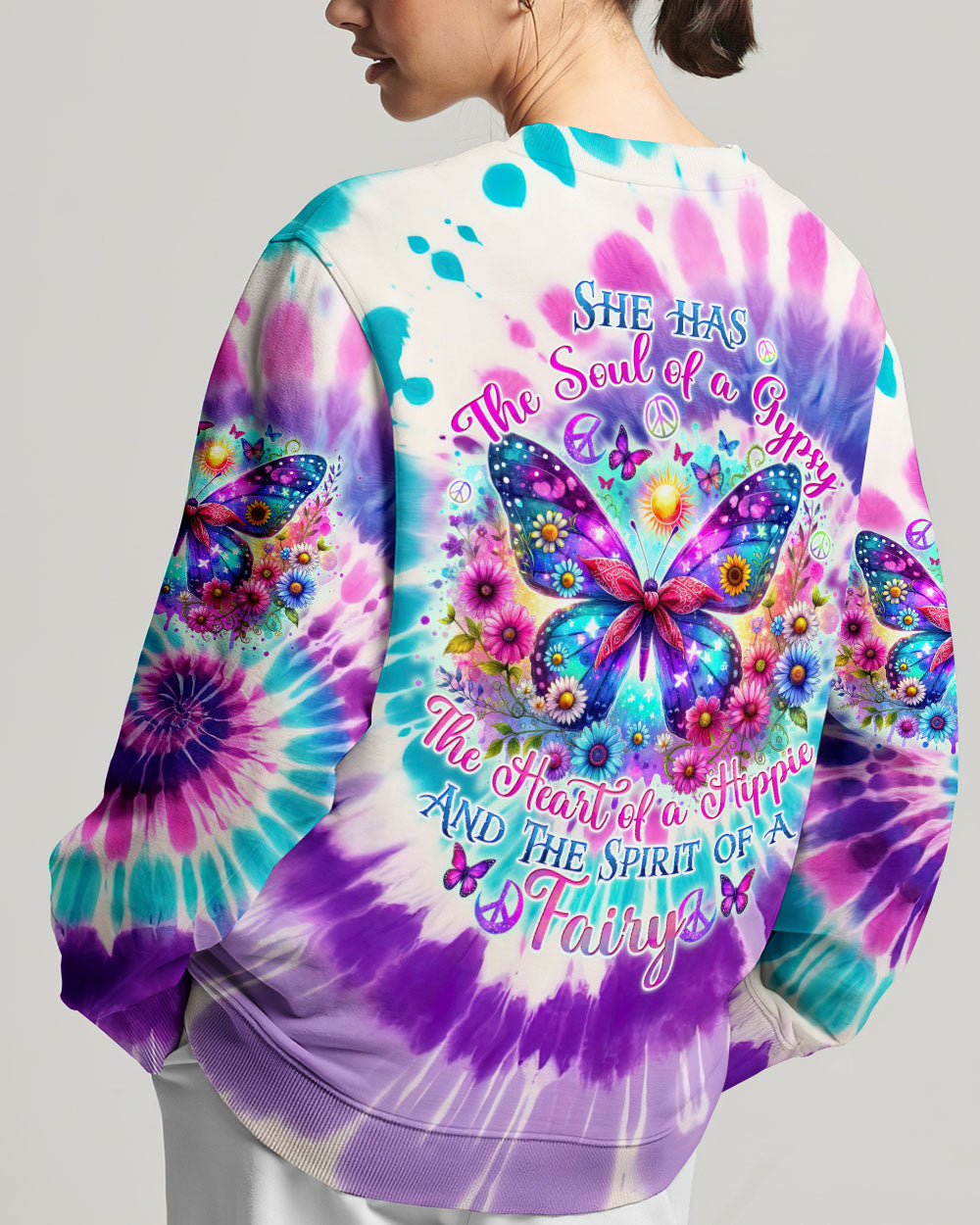 SPIRIT OF A FAIRY BUTTERFLY TIE DYE ALL OVER PRINT - TYTD0706244