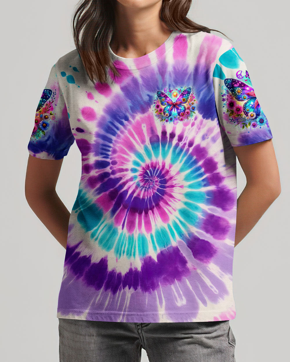 SPIRIT OF A FAIRY BUTTERFLY TIE DYE ALL OVER PRINT - TYTD0706244
