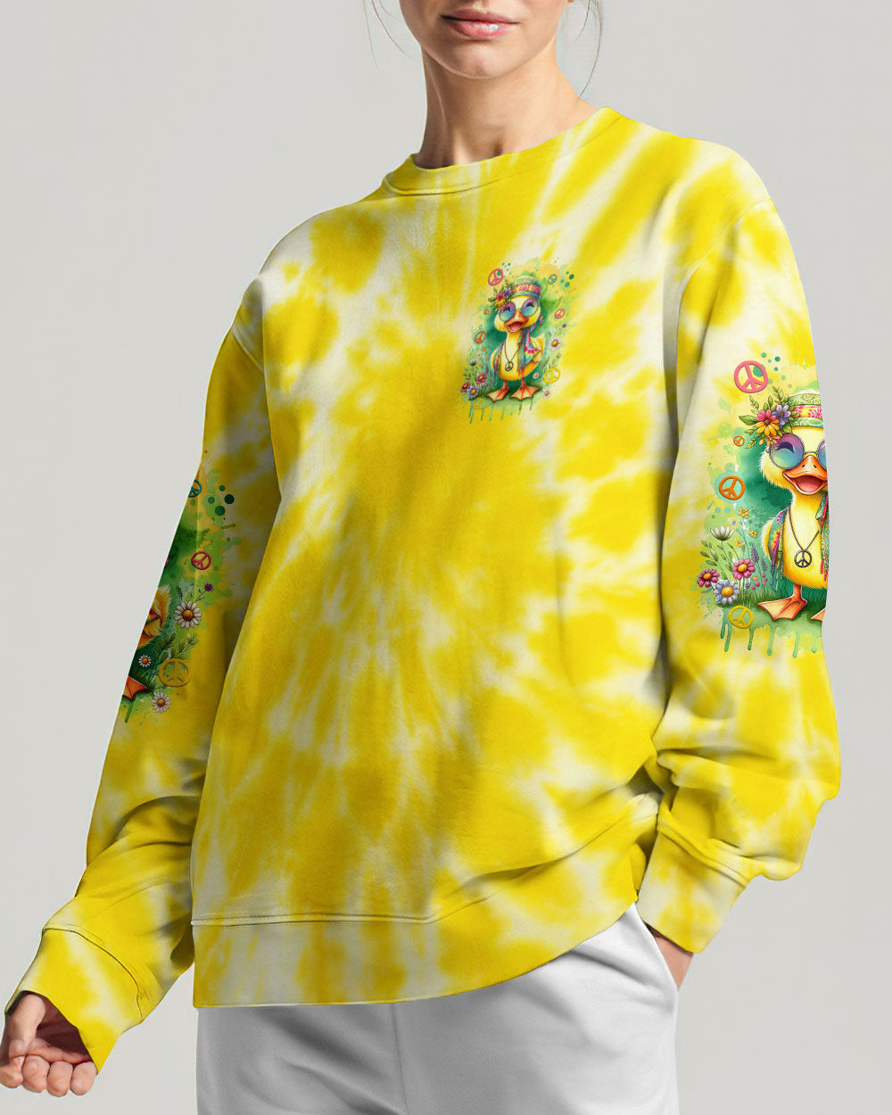 BE YOU THE WORLD WILL ADJUST DUCK ALL OVER PRINT - TYTD0811232