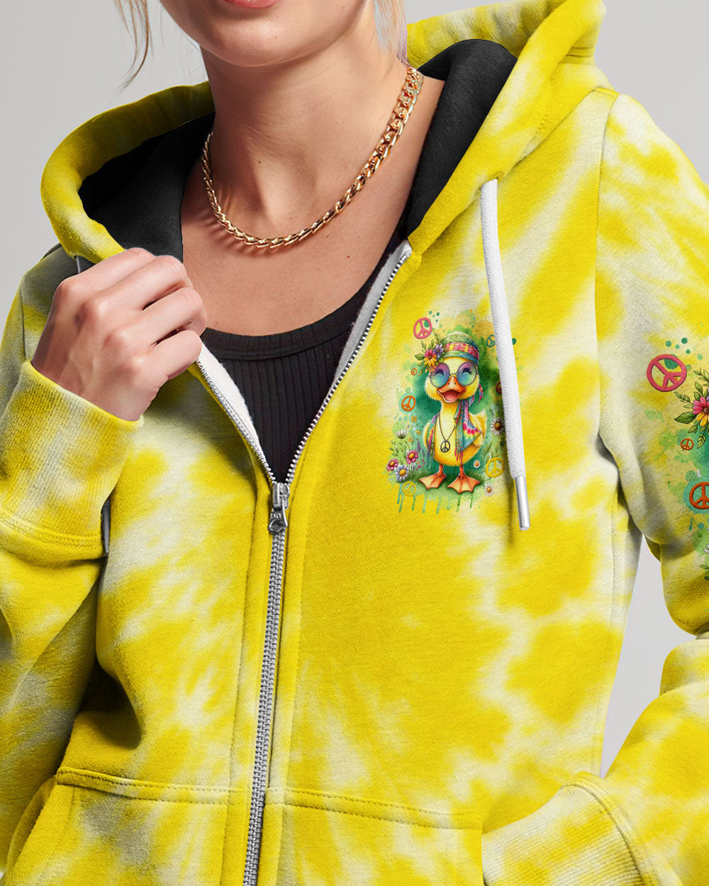 BE YOU THE WORLD WILL ADJUST DUCK ALL OVER PRINT - TYTD0811232