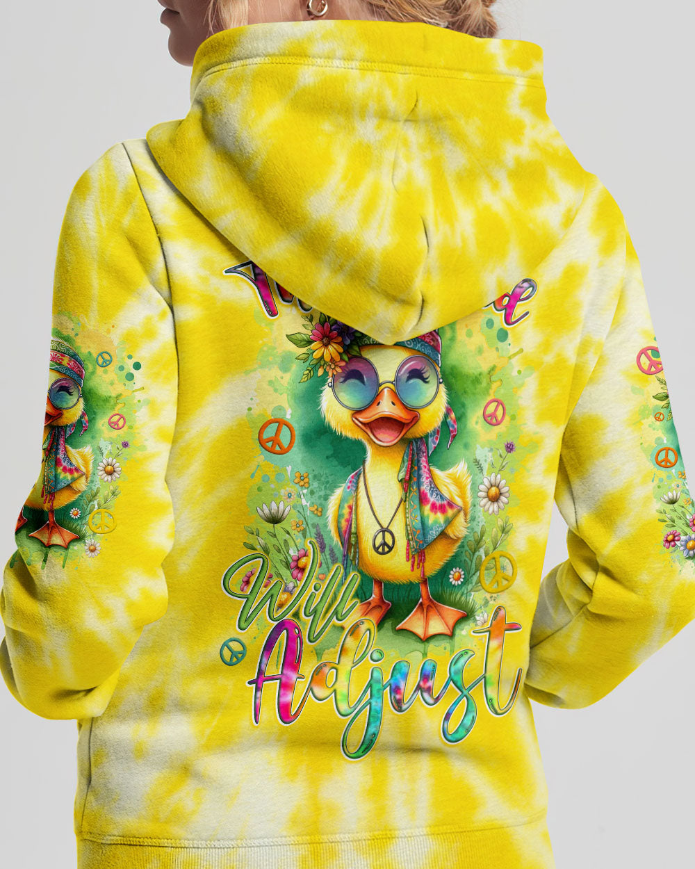 BE YOU THE WORLD WILL ADJUST DUCK ALL OVER PRINT - TYTD0811232