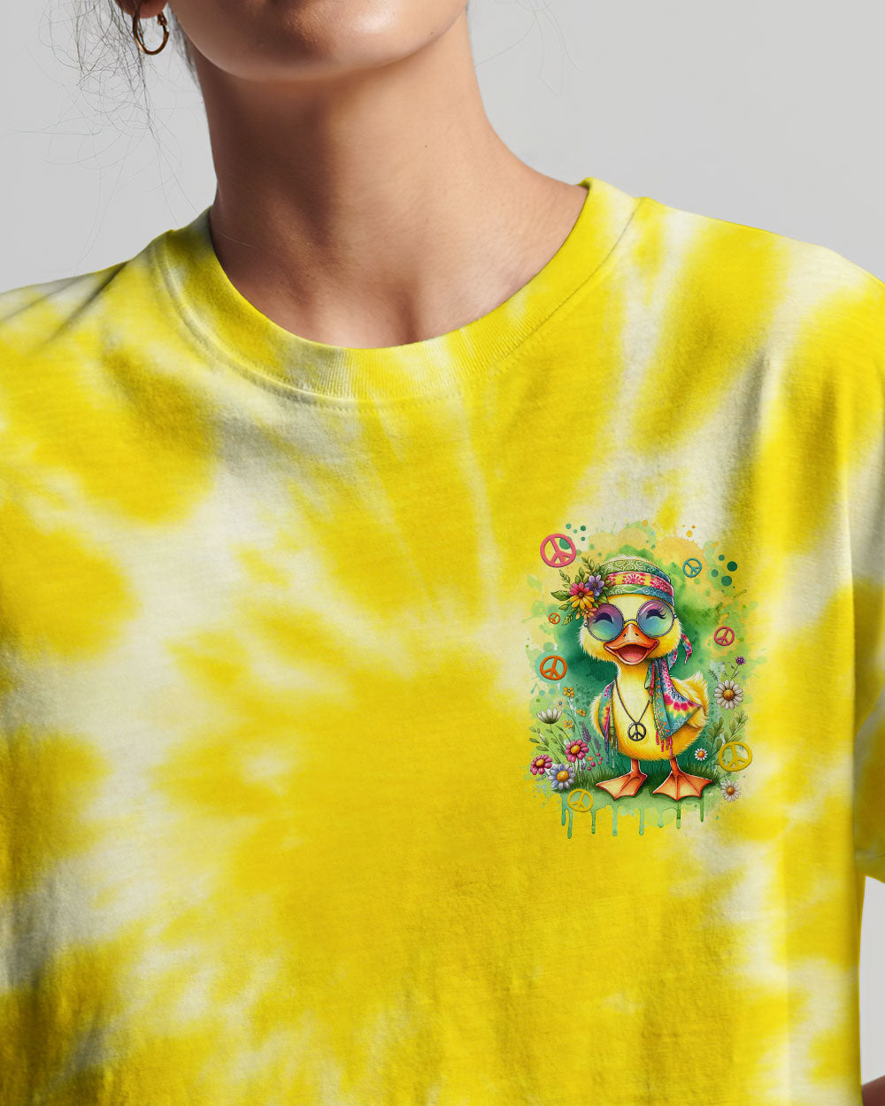 BE YOU THE WORLD WILL ADJUST DUCK ALL OVER PRINT - TYTD0811232