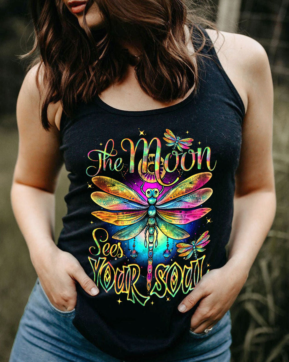 THE MOON SEES YOUR SOUL DRAGONFLY ALL OVER PRINT - TYTD0910231