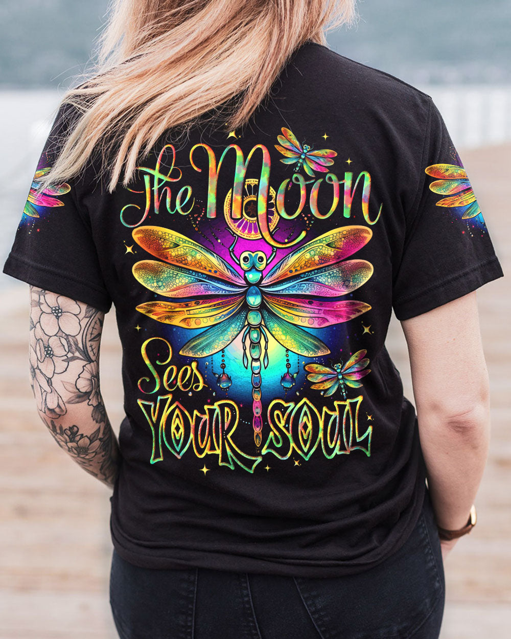 THE MOON SEES YOUR SOUL DRAGONFLY ALL OVER PRINT - TYTD0910231