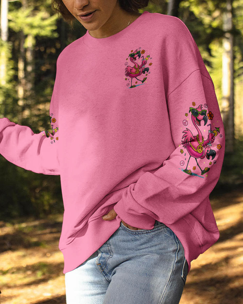Y'ALL REALIZE I'M GONNA SNAP ONE DAY RIGHT FLAMINGO ALL OVER PRINT - TYTD1004253