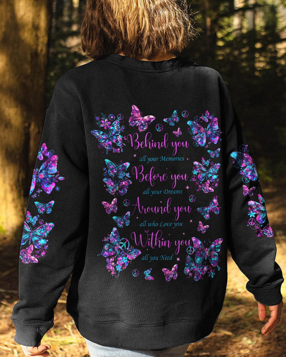 WITHIN YOU ALL YOU NEED BUTTERFLIES ALL OVER PRINT - TYTD1006241