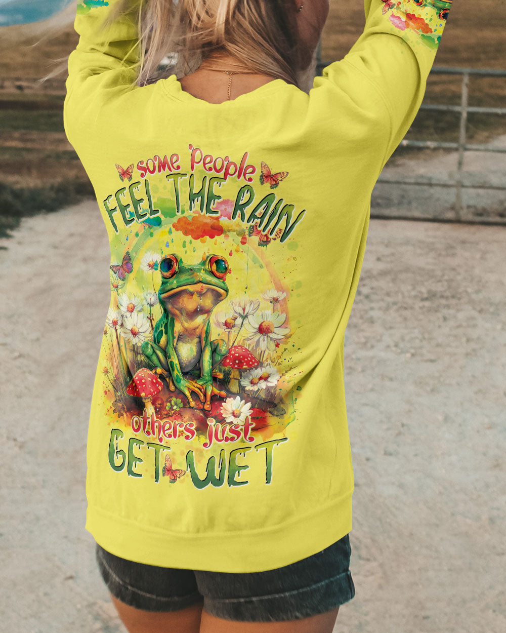 SOME PEOPLE FEEL THE RAIN FROG ALL OVER PRINT - TYTD1103242