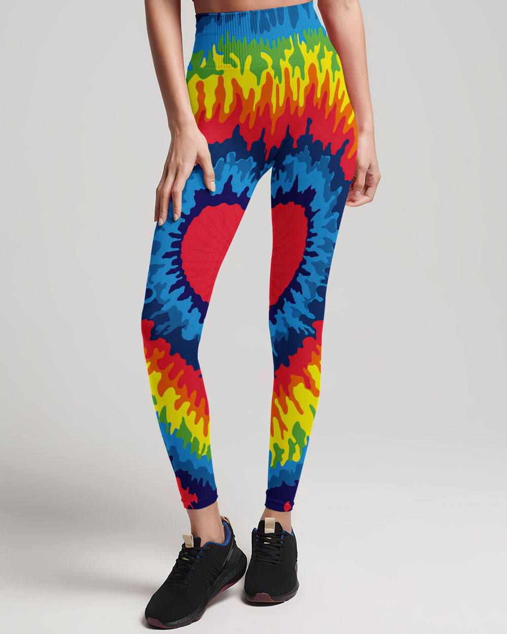 PEACE Y'ALL HEART TIE DYE ALL OVER PRINT - TYTD1107234
