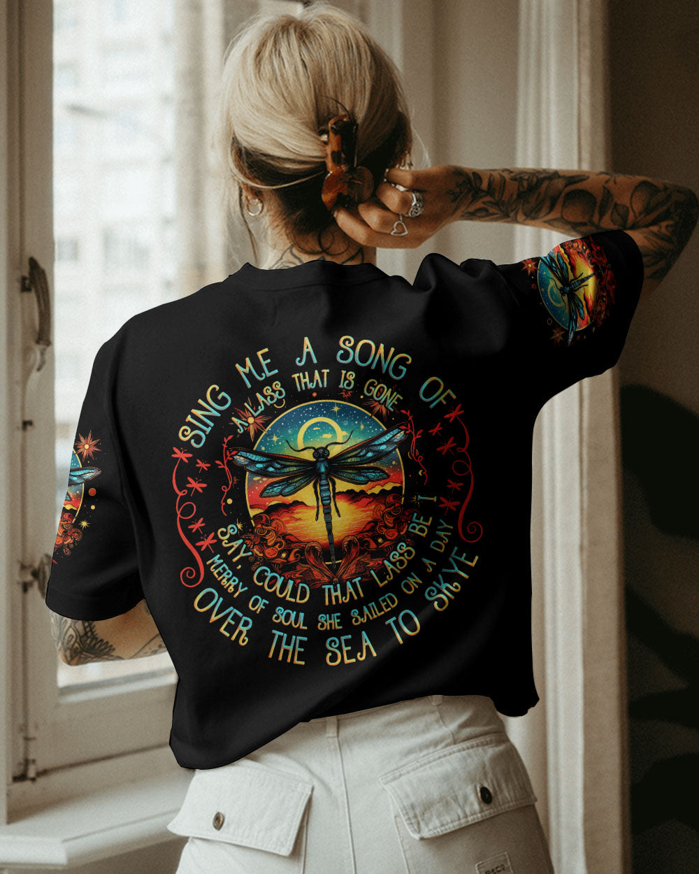 OVER THE SEA TO SKYE DRAGONFLY ALL OVER PRINT - TYTD1109231
