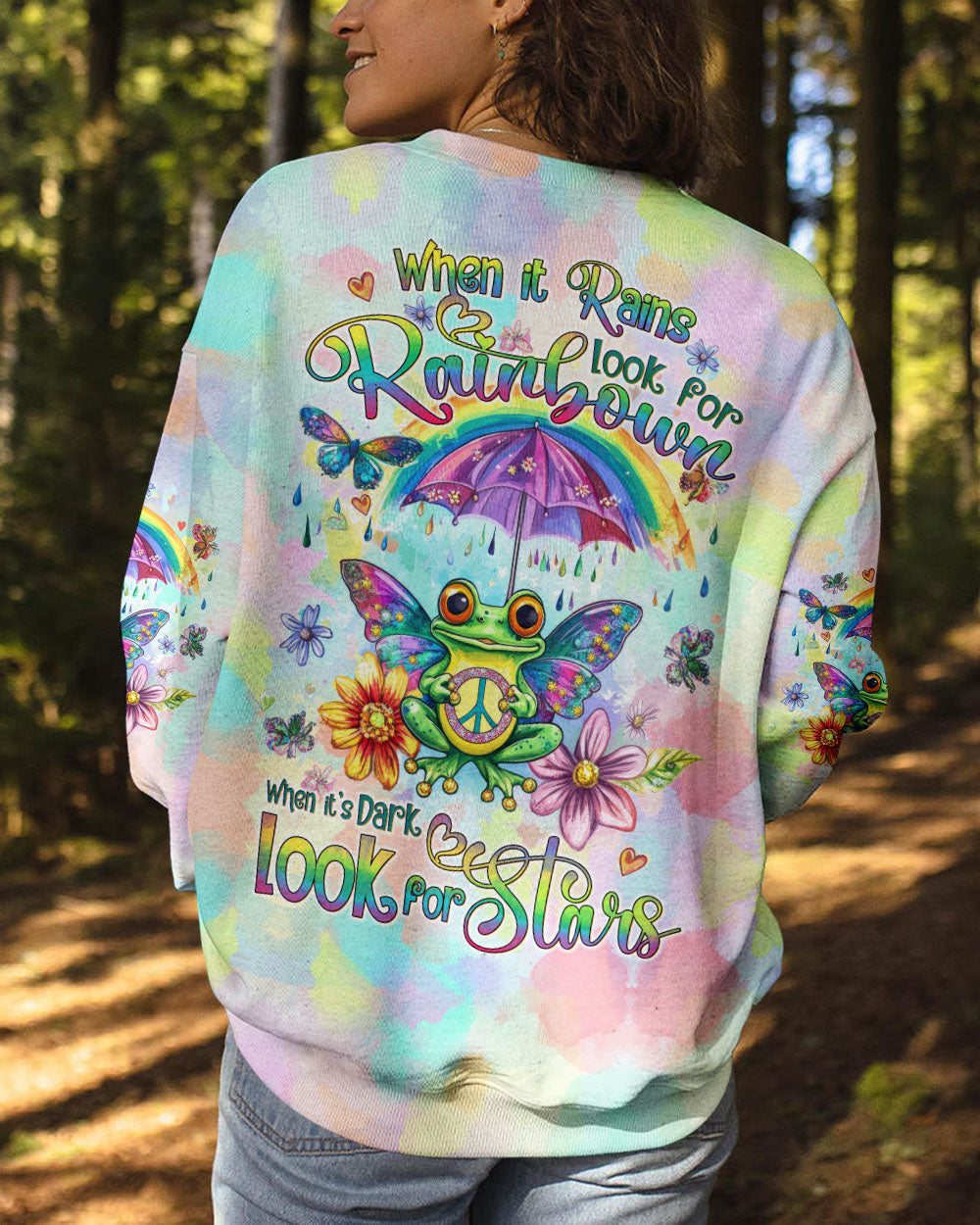 WHEN IT RAINS LOOK FOR RAINBOWS FROG ALL OVER PRINT - TYTD1109244