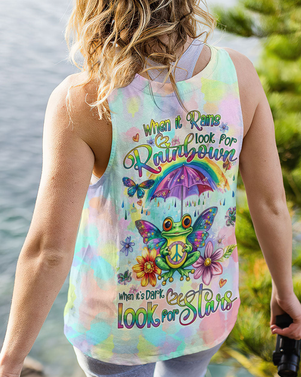 WHEN IT RAINS LOOK FOR RAINBOWS FROG ALL OVER PRINT - TYTD1109244