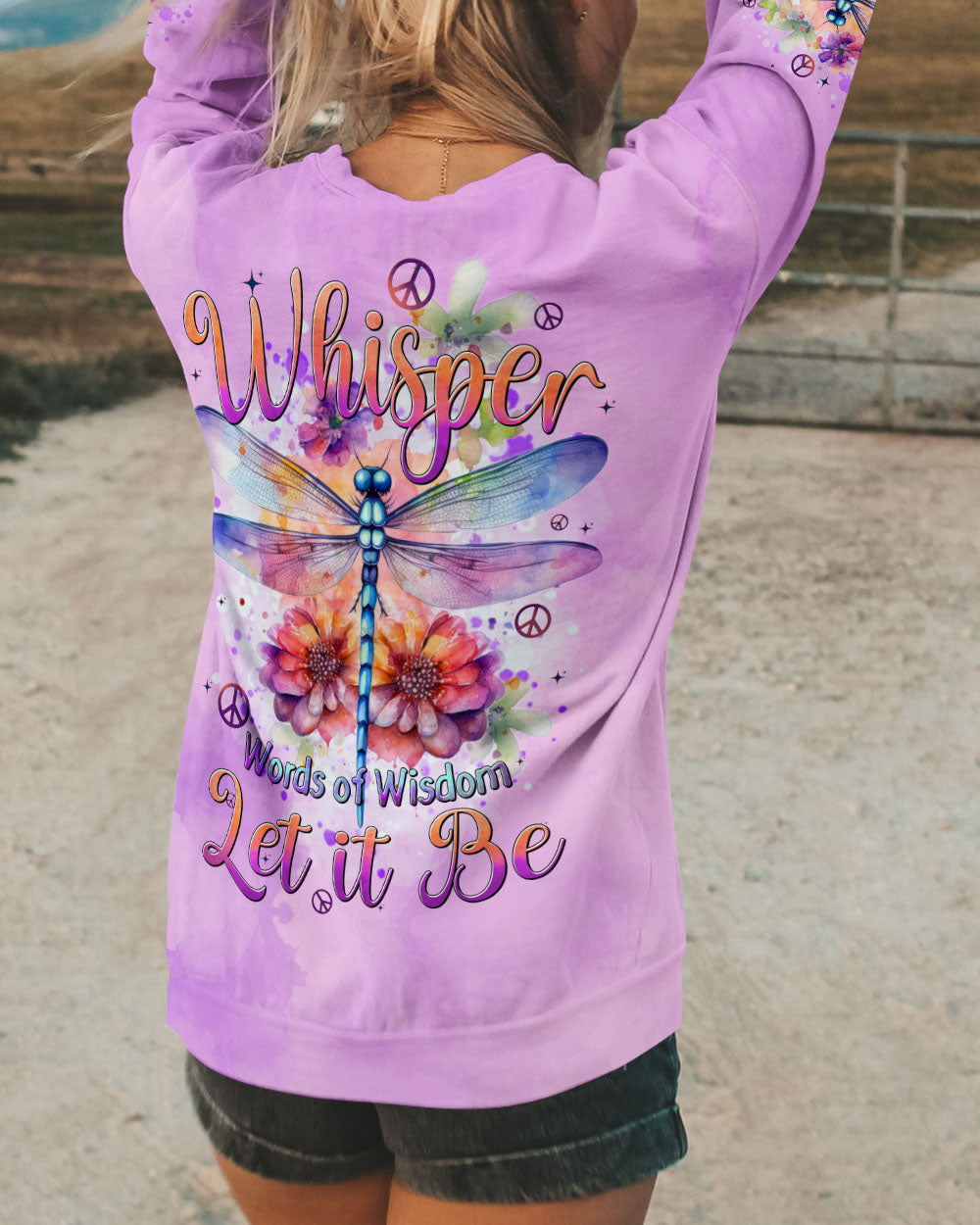 WHISPER WORDS OF WISDOM LET IT BE DRAGONLFY ALL OVER PRINT - TYTD1110241