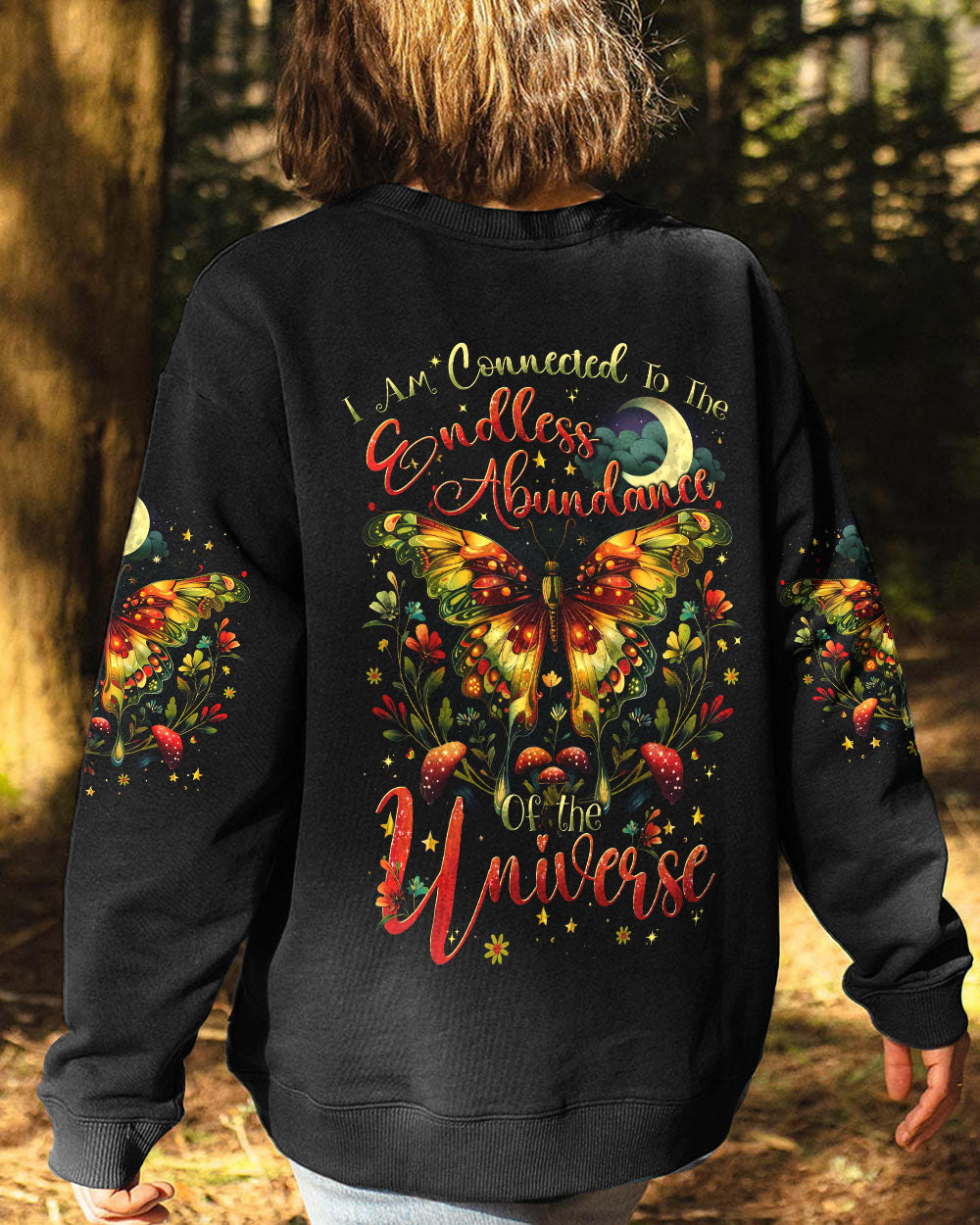ABUNDANCE OF THE UNIVERSE BUTTERFLY ALL OVER PRINT - TYTD1204243