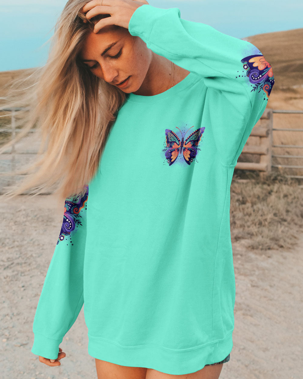 JUST BELIEVE BUTTERFLY ALL OVER PRINT - TYTD1205253