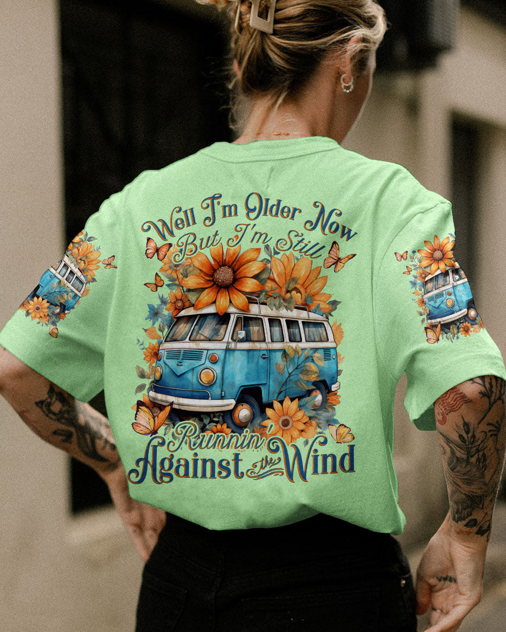 RUNNING AGAINST THE WIND ALL OVER PRINT - TYTD1208231