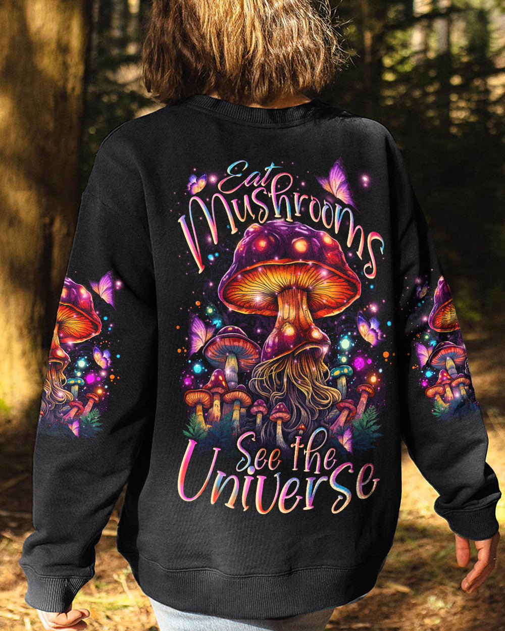 EAT MUSHROOMS SEE THE UNIVERSE ALL OVER PRINT - TYTD1209234