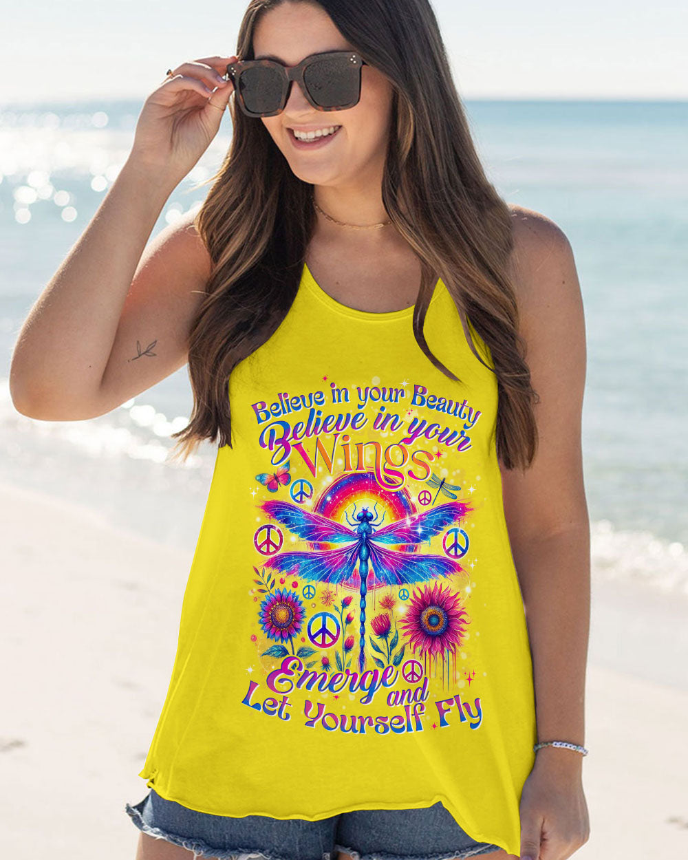 BELIEVE IN YOUR BEAUTY DRAGONFLY ALL OVER PRINT - TYTD1307242