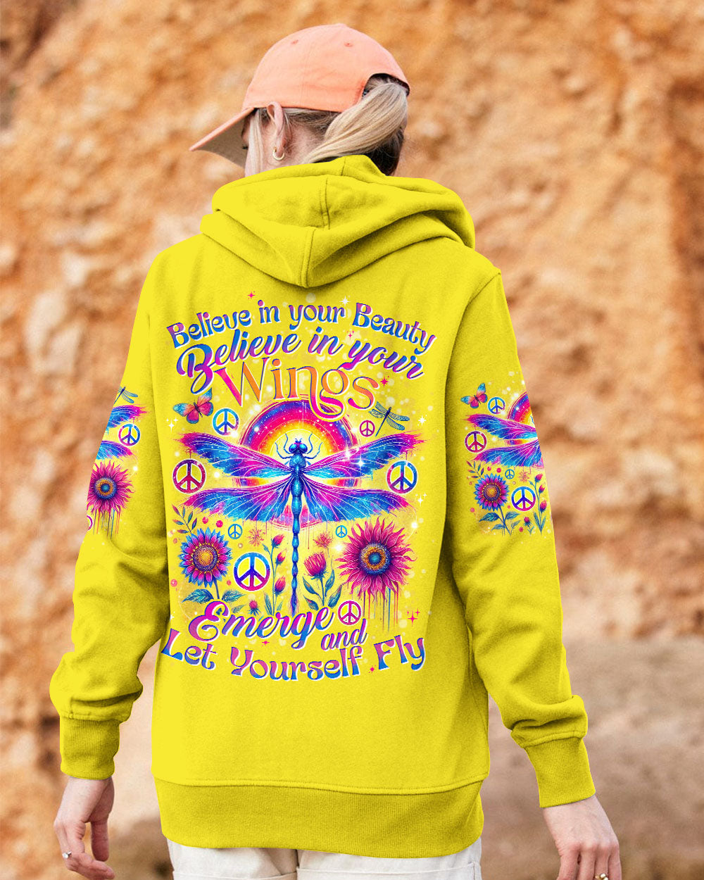 BELIEVE IN YOUR BEAUTY DRAGONFLY ALL OVER PRINT - TYTD1307242