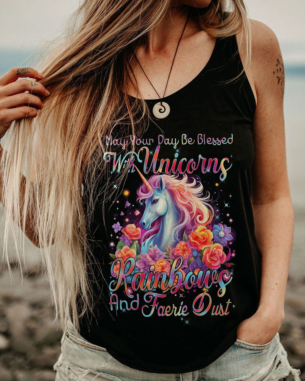 YOUR DAY BE BLESSED UNICORN ALL OVER PRINT - TYTD1310232