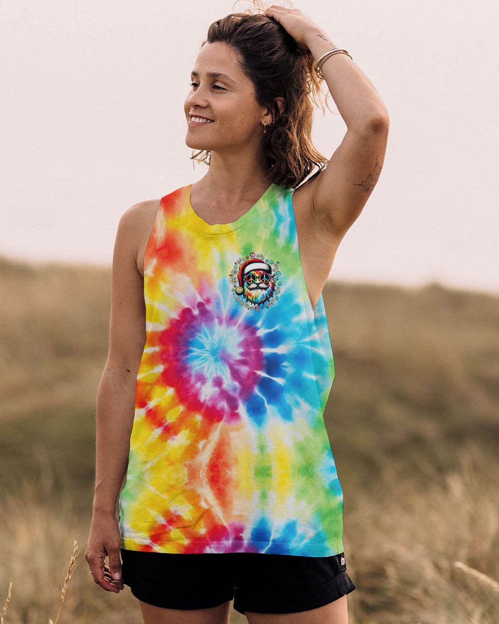 DON'T STOP BELIEVING CHRISTMAS TIE DYE ALL OVER PRINT - TYTD1311242
