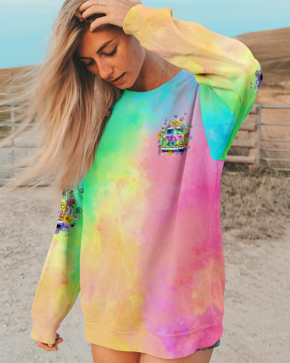 RUNNING AGAINST THE WIND ALL OVER PRINT - TYTD1508242