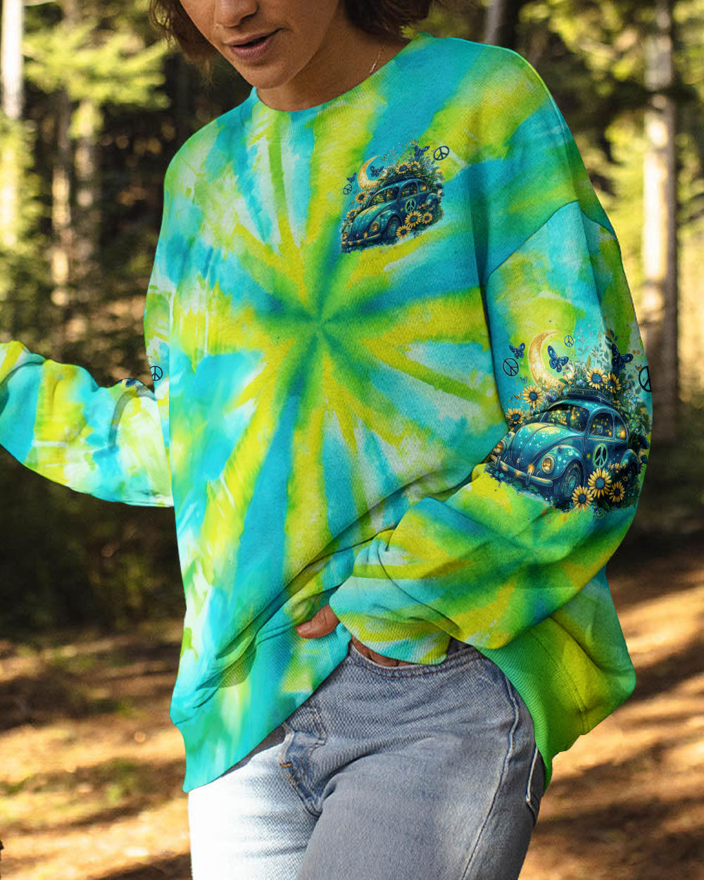 RUNNING AGAINST THE WIND BEETLE CAR TIE DYE ALL OVER PRINT - TYTD1601252
