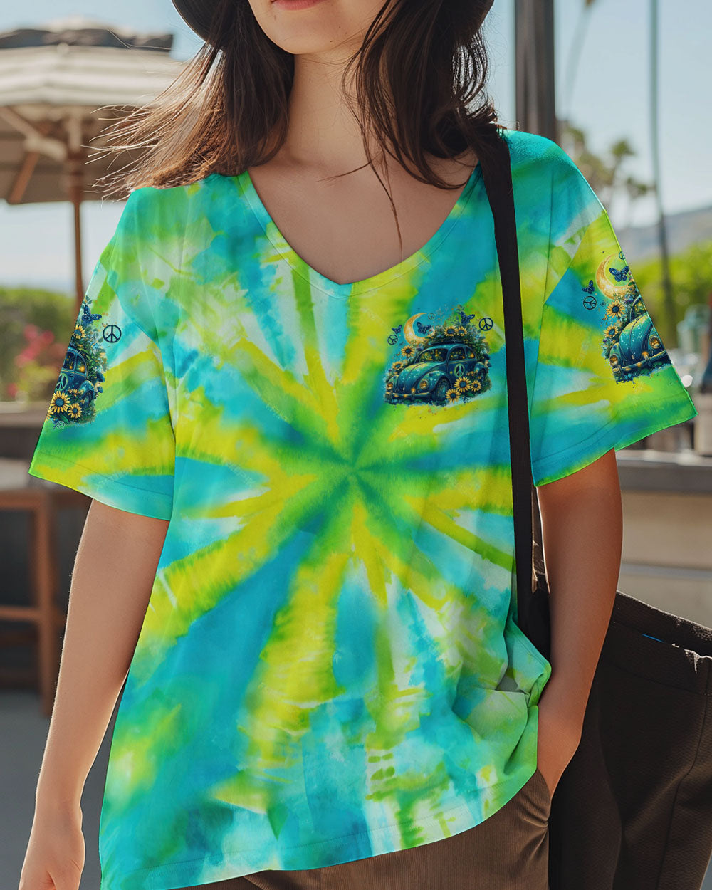 RUNNING AGAINST THE WIND BEETLE CAR TIE DYE ALL OVER PRINT - TYTD1601252