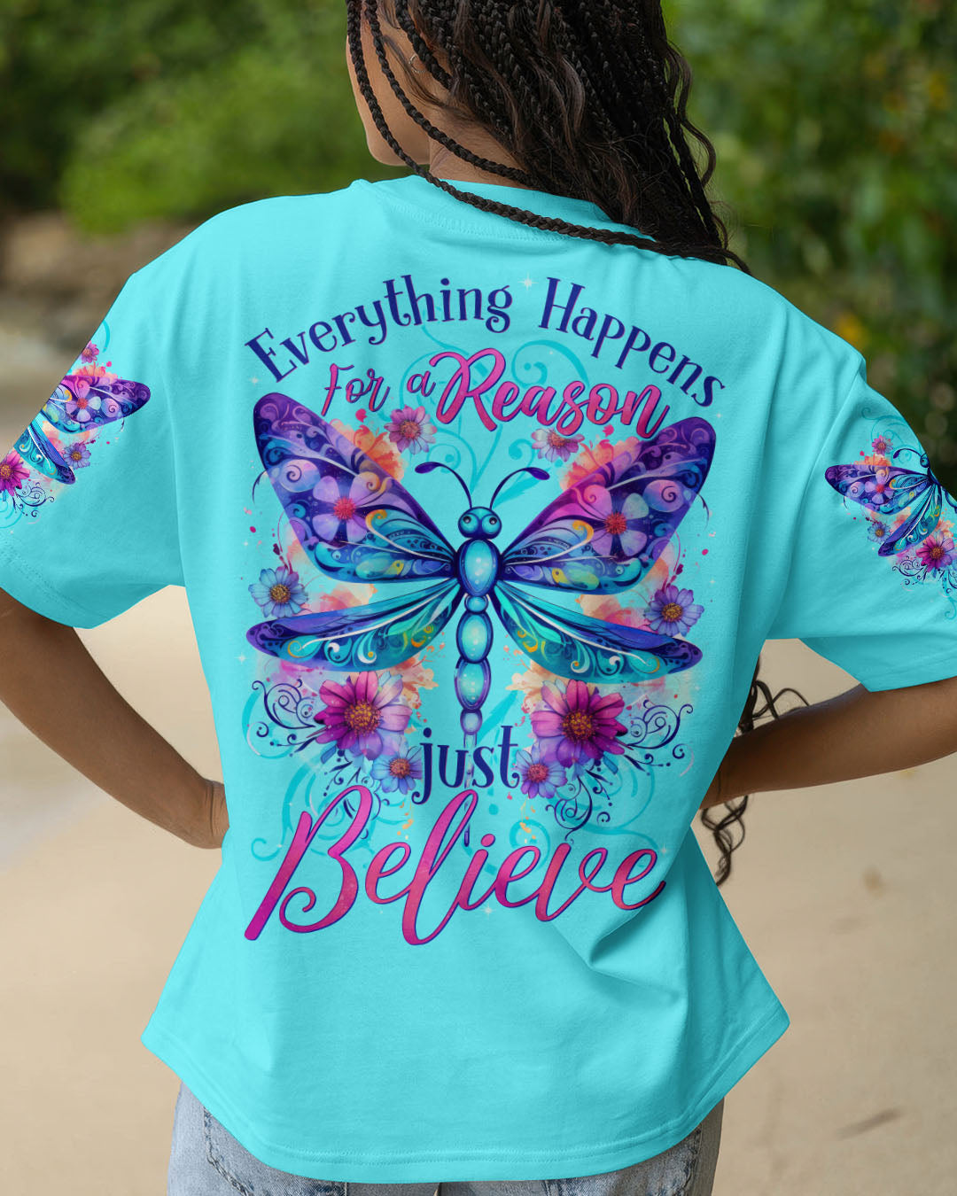 JUST BELIEVE DRAGONFLY ALL OVER PRINT - TYTD1604251
