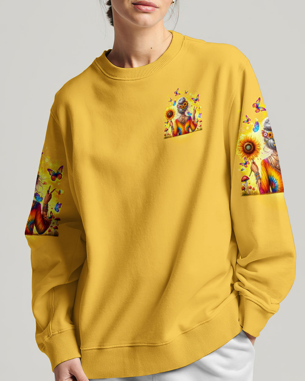 PEACE LOVE AND LIGHT TIE DYE ALL OVER PRINT - TYTD1605242