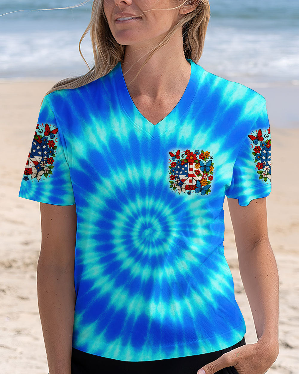 IMAGINE ALL THE PEOPLE LIVING LIFE IN PEACE TIE DYE ALL OVER PRINT - TYTD1605252