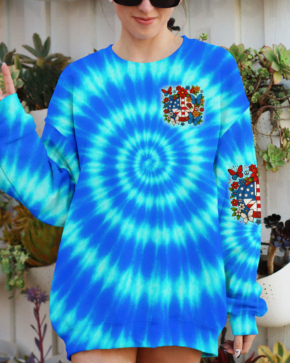 IMAGINE ALL THE PEOPLE LIVING LIFE IN PEACE TIE DYE ALL OVER PRINT - TYTD1605252