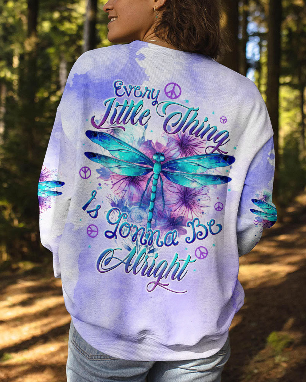 EVERY LITTLE THING GONNA BE ALRIGHT DRAGONFLY ALL OVER PRINT - TYTD1703252