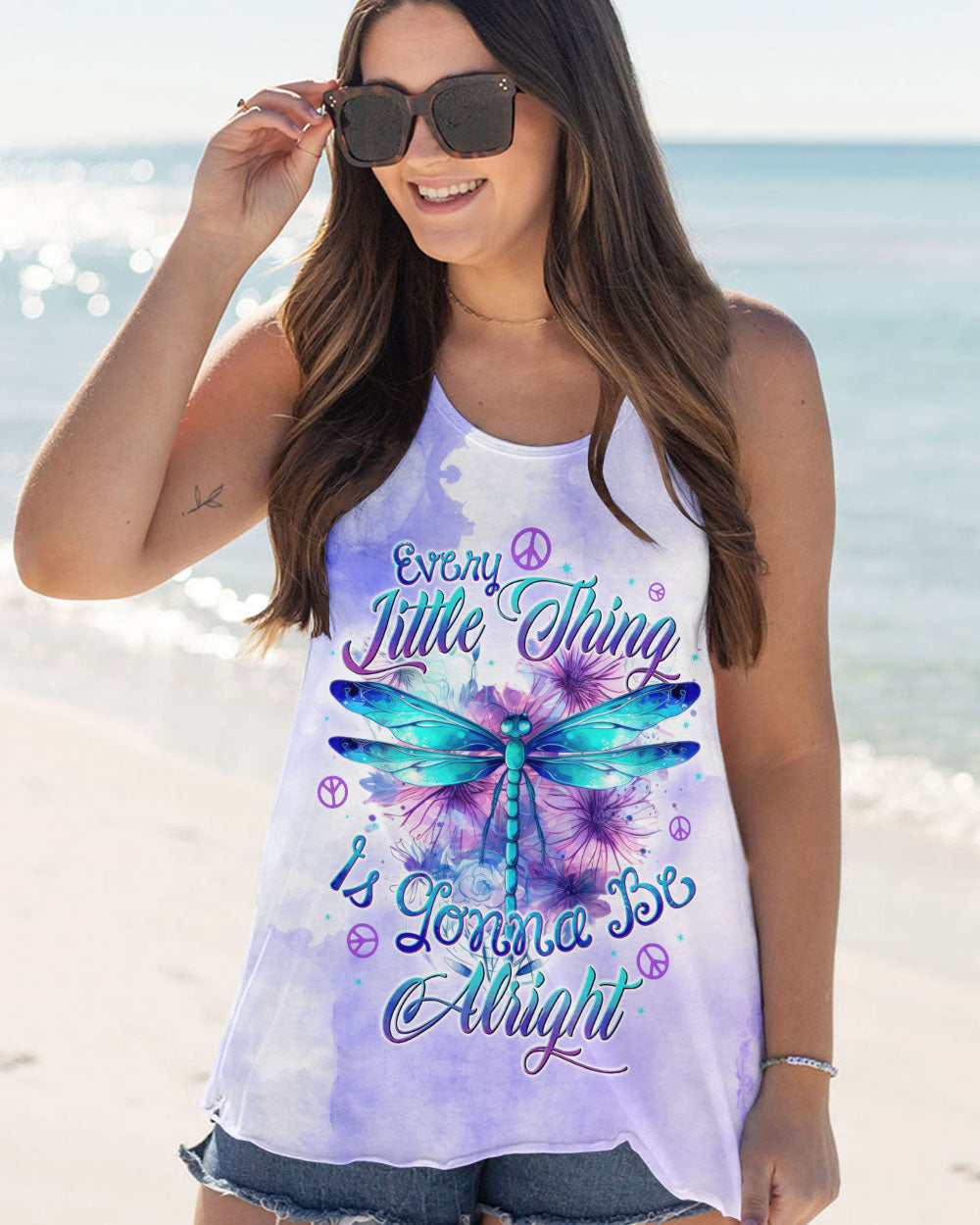 EVERY LITTLE THING GONNA BE ALRIGHT DRAGONFLY ALL OVER PRINT - TYTD1703252