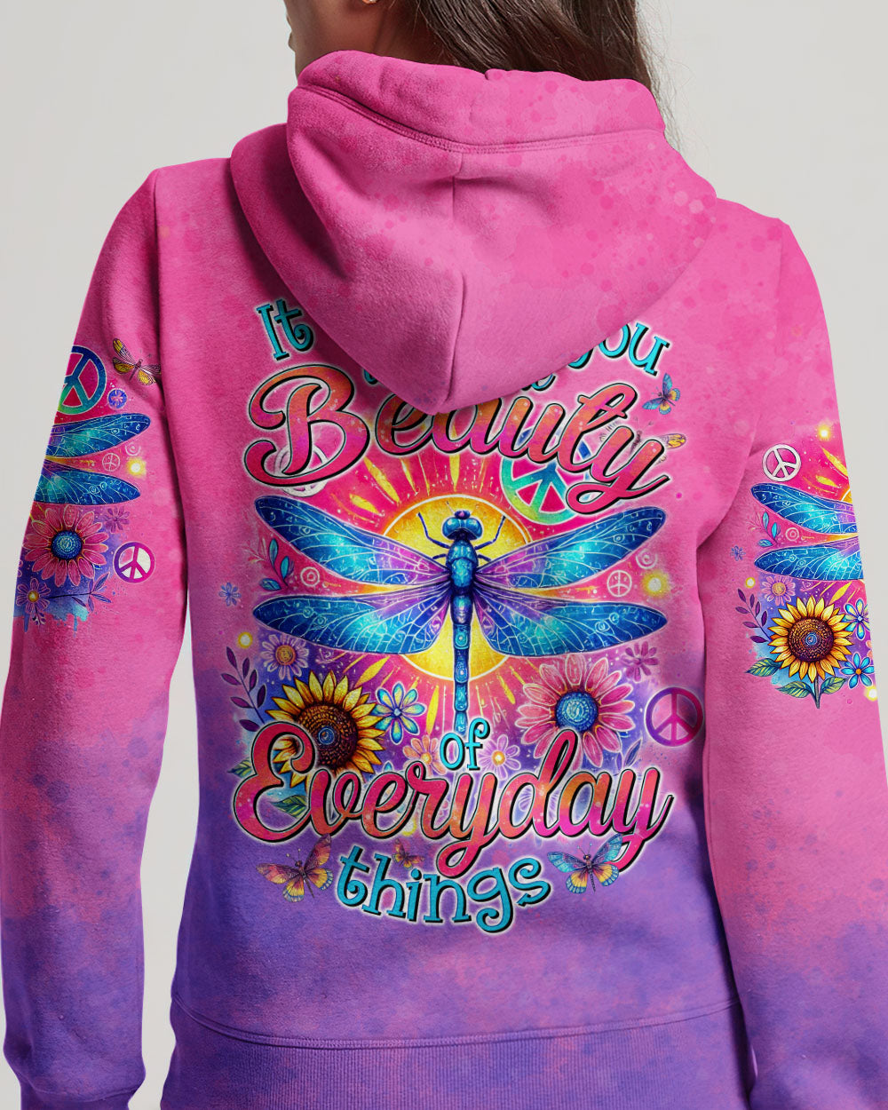 THE BEAUTY OF EVERYDAY DRAGONFLY ALL OVER PRINT - TYTD1707242