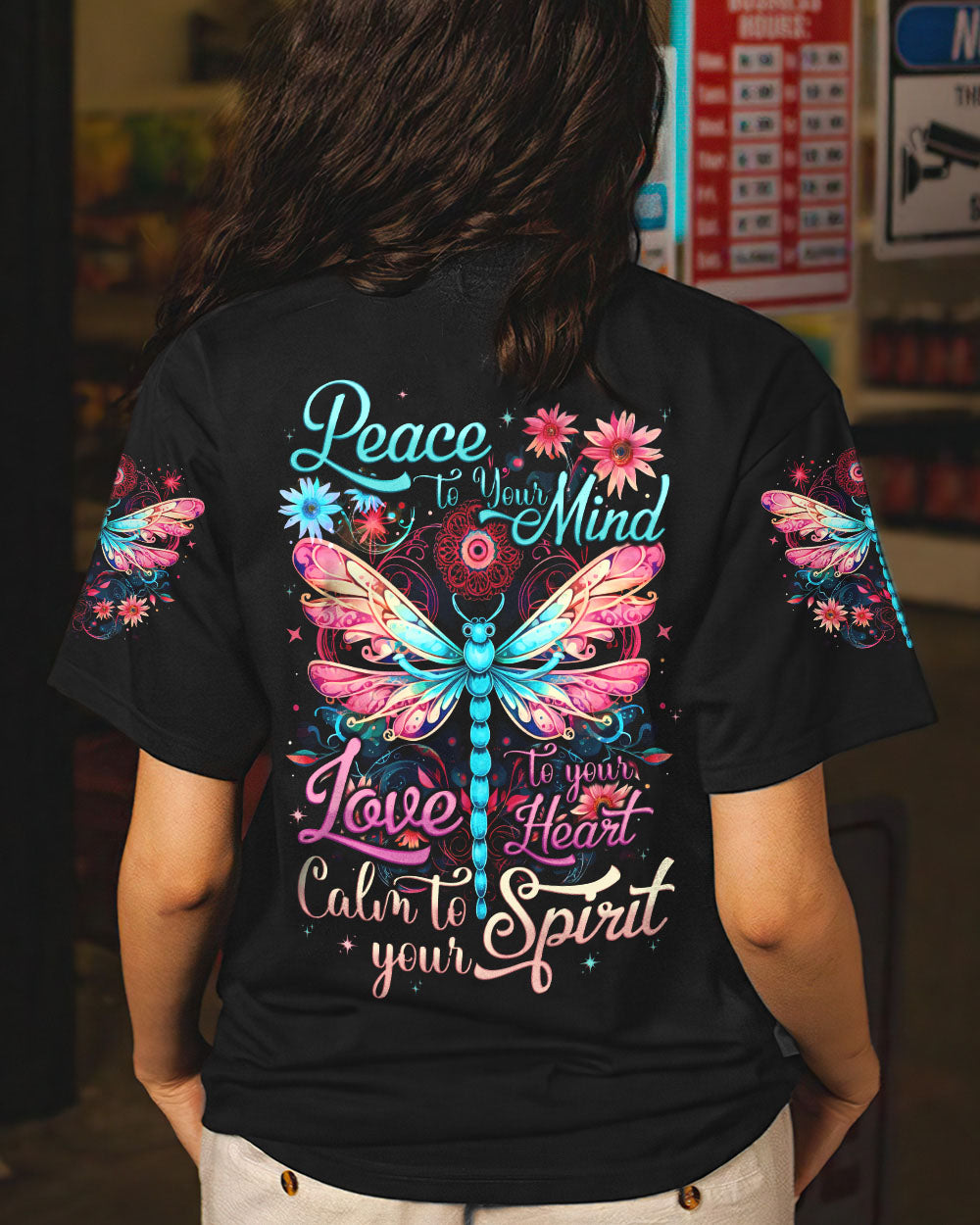 PEACE TO YOUR MIND DRAGONFLY ALL OVER PRINT - TYTD1710232