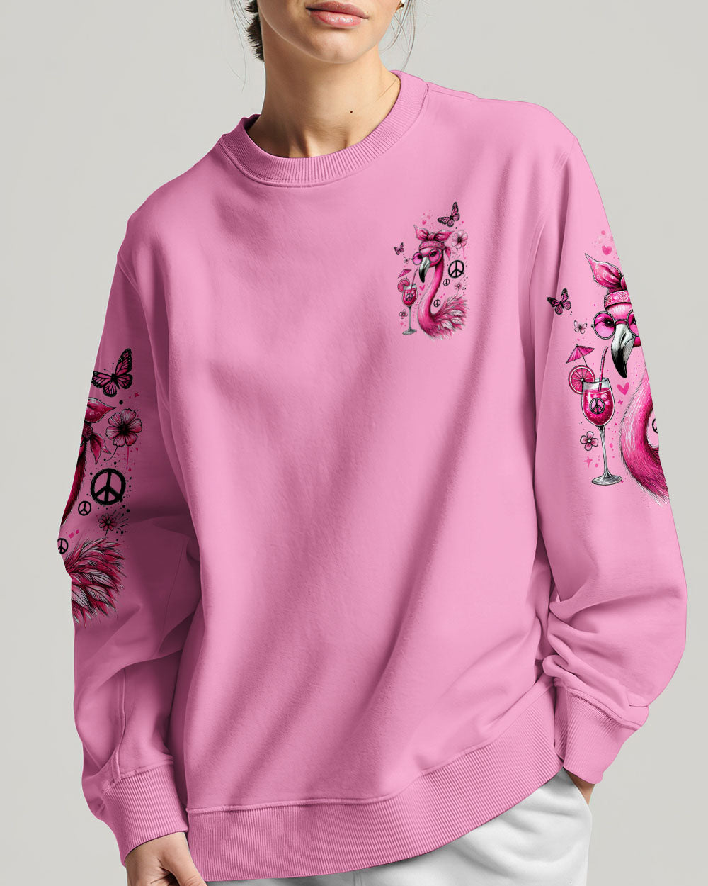 PRETTY IN PINK FLAMINGO ALL OVER PRINT - TYTD1806243