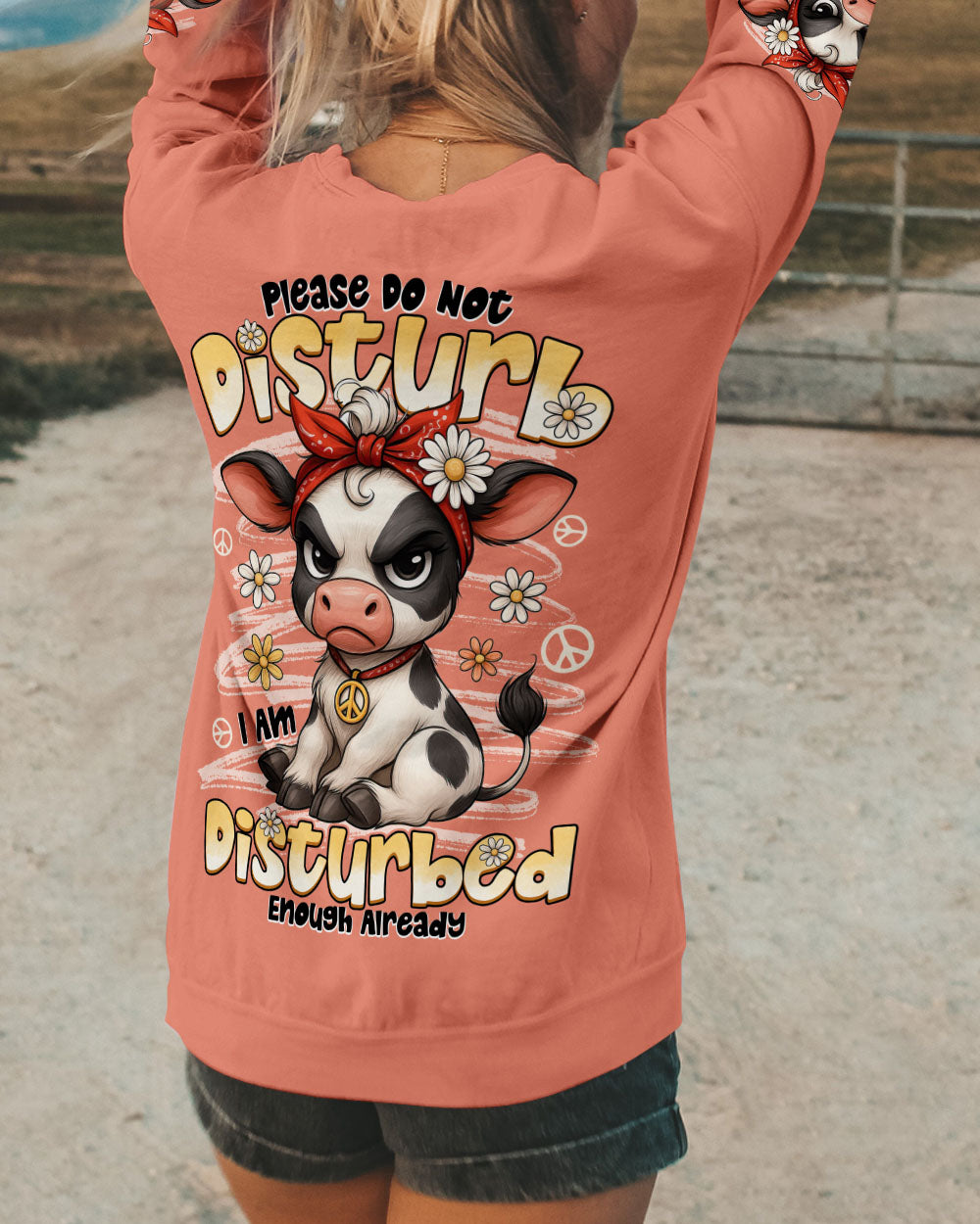 PLEASE DO NOT DISTURB COW ALL OVER PRINT - TYTD1809252