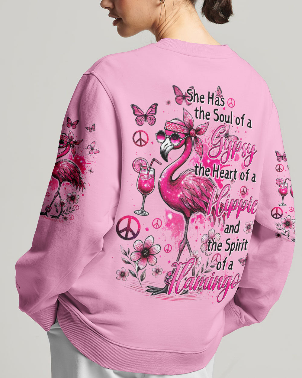 SPIRIT OF A FLAMINGO ALL OVER PRINT - TYTD1906241